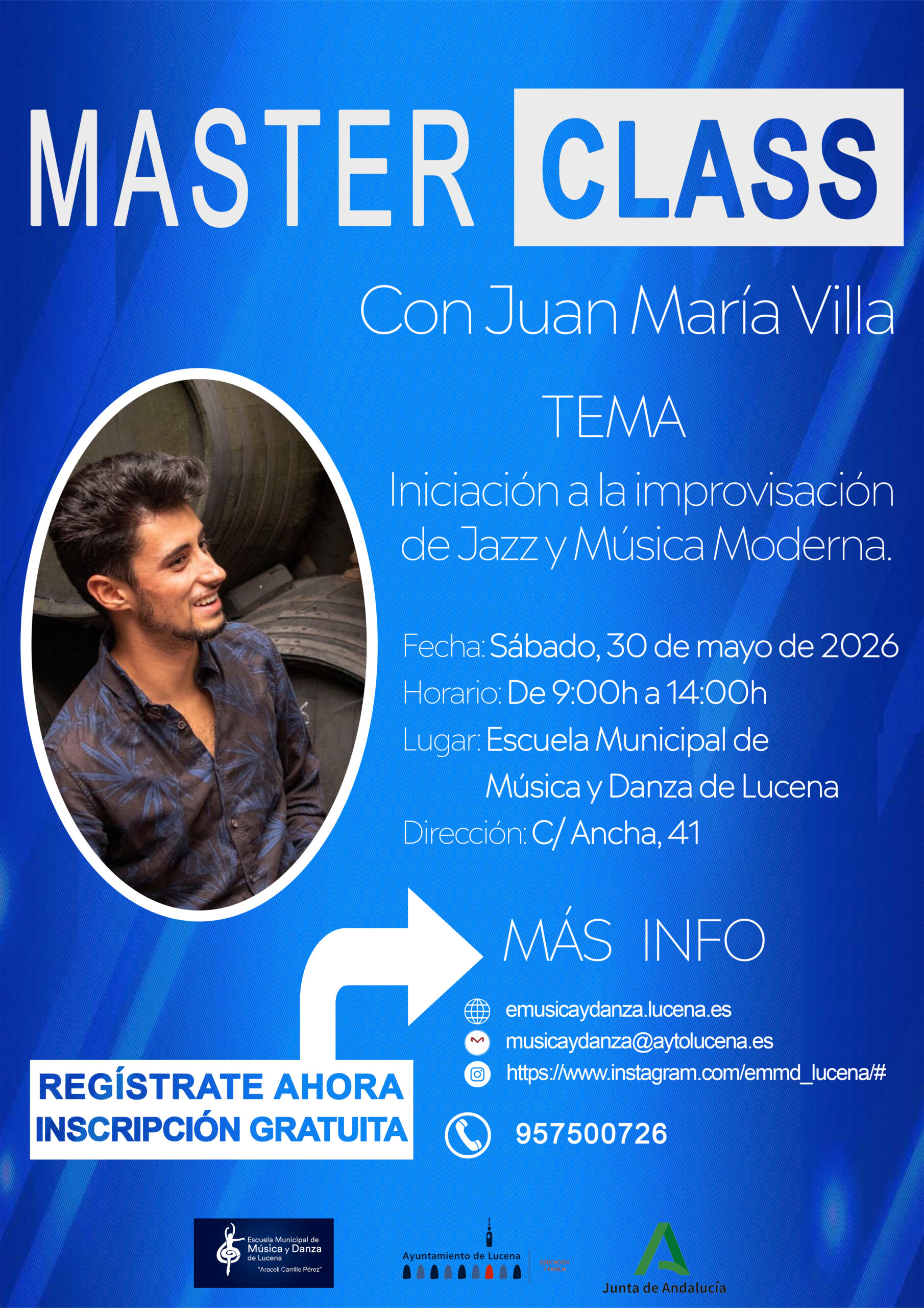 MATERCLASS_Improvisación Jazz y Música Moderna
